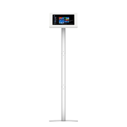 VidaMount White Enclosure and Floor Stand [Bundle] Compatible with Surface Go, Go 2, Go 3 & Go 4 - color: White, size: Surface Go, Go 2, Go 3 & Go 4