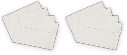 50 EcoSwift 6.5 x 4.5 Rigid Photo Mailers Stay Flats White Cardboard Self Seal Envelopes (Pack of 2) - size: One Size (Pack of 2)