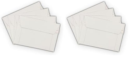 50 EcoSwift 6.5 x 4.5 Rigid Photo Mailers Stay Flats White Cardboard Self Seal Envelopes (Pack of 2) - size: One Size (Pack of 2)