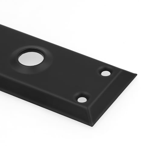 Prime-Line E 28338 Mortise Keyed Lock Set with Glass Knob, Single Pack - color: Matte Black