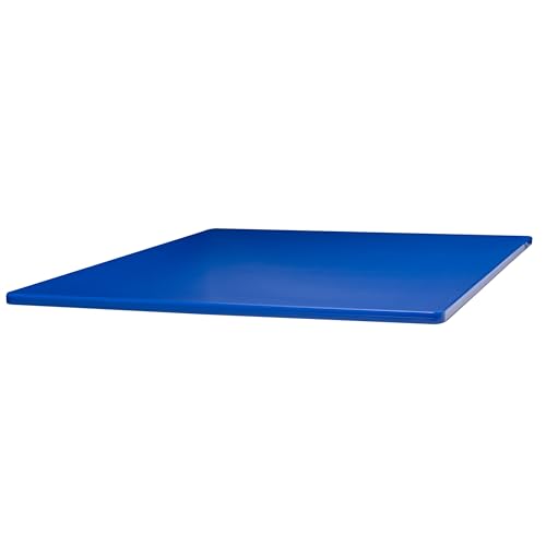Winco 18" x 24" Blue Heavy-Duty Plastic Cutting Board, Medium (Set of 6) - color: Blue, size: 18" x 24" x 1/2"