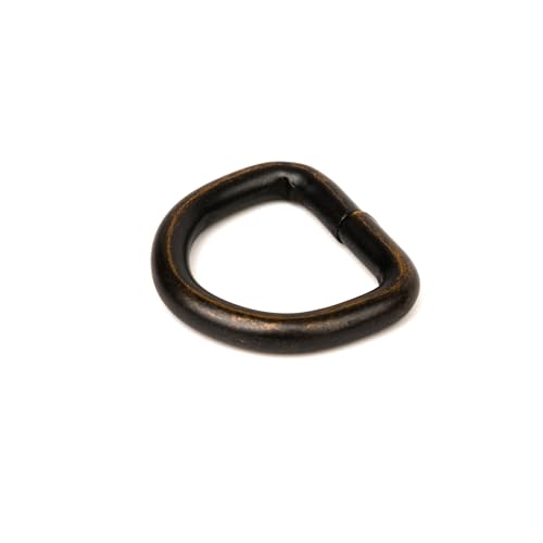 Country Brook Design - Welded D-Rings (3/4 Inch) - color: Aged Bronze, size: 10 (Pack of 1)