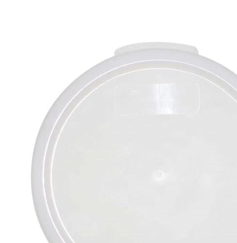 TrueCraftware- White Round Polypropylene Food Storage Container Lid Fits 12 18 & 22 Qt. Round Containers Replacement Lid for Meal Prep Kitchen Pantry Commercial Restaurant Dishwasher Safe - size: Lid - Fits 12&18qt