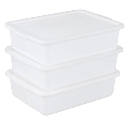 3-Pack 13L Pizza Dough Proofing Box with Lid, Dough Rising Tray