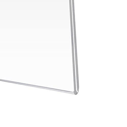 PecMuikee Acrylic Sign Holder 8.5x11 Horizontal, Wall Mount Acrylic Sign Holder and Plastic Paper Display Ad Frame bonus with 3M Tape and Mounting Screws for Restaurants, Office, Store, 20 Pcs