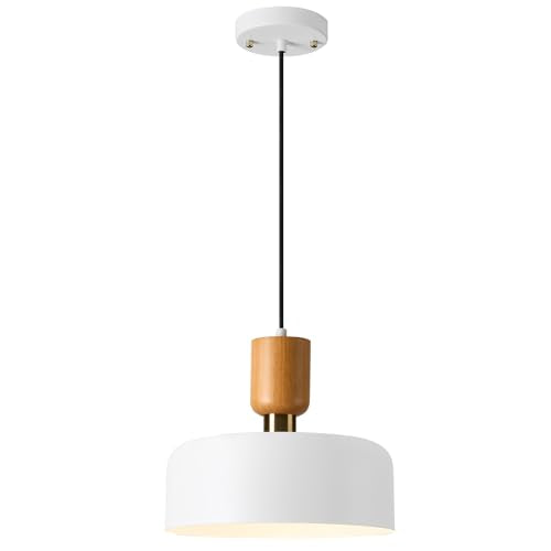 TeHenoo Modern Pendant Light, 12 inch, Matte White - color: Matte White