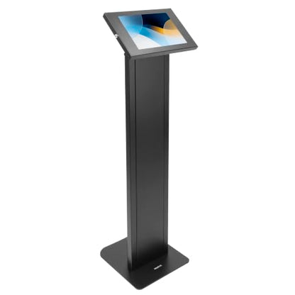 Mount-It! Anti-Theft iPad Floor Stand, Locking Kiosk Enclosure, Black - color: Black