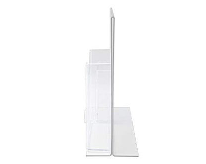 Marketing Holders 11" x 8.5" Sign Holder with 4" and 5.5" Brochure Pockets and 3.5" x 2" Business Card Slot Countertop Advertisement Ad Frame Multi Slot Compartment Space Saver