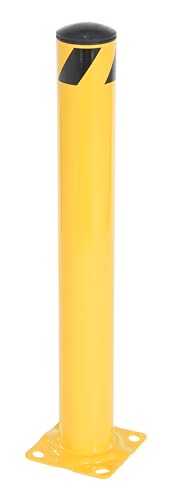 Vestil BOL-36-4.5 Steel Pipe Safety Bollard 36 In. x 4-1/2 In. Yellow