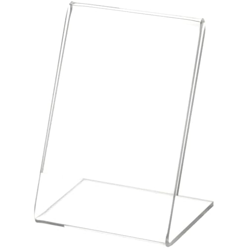 Plymor 2.5" W x 3.5" H Angled Sign Display/Literature Holder - size: 2.5" x 3.5"