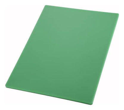 Winco 15" x 20" Green Heavy-Duty Plastic Cutting Board (Set of 6) - color: Green, size: 15" x 20" x 1/2"