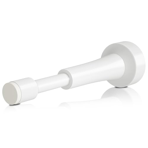 Spring Door Stoppers for Wall - 4.33 Inch Door Stop for Bottom of Door - color: White