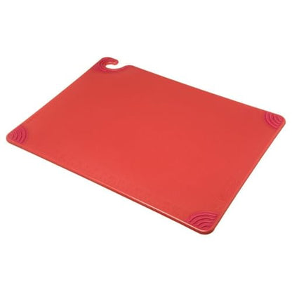 San Jamar Cutting Board,18x24 in,Red CBG182412RDGR - 1 Each - color: Red, size: 24"L x 18"W