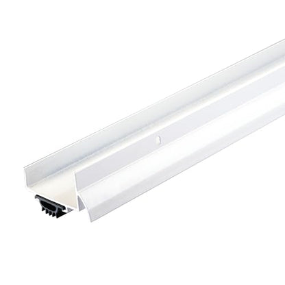 MD Building Aluminum U-Shape Commercial Screw-On Under Door Seal White 36in - color: White, size: 36 in.