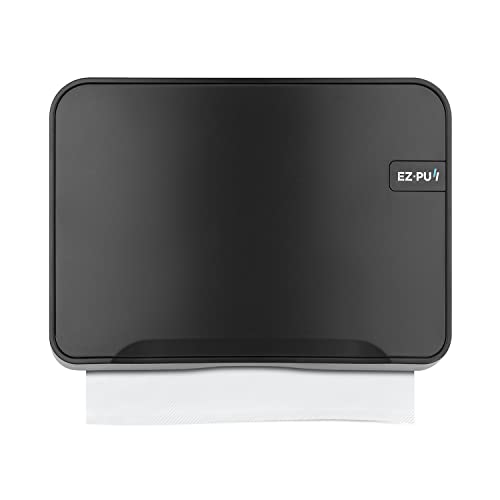 EZbrnd Wall Mount MULTIFOLD Paper Towel Dispenser for Kitchen/Bathroom/Office/RV/Airbnb, Black, 3200B-EZ - style: Mini Black