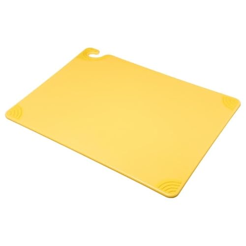 San Jamar Cutting Board,18x24 in,Yellow CBG182412YL - 1 Each - color: Yellow, size: 24"L x 18"W