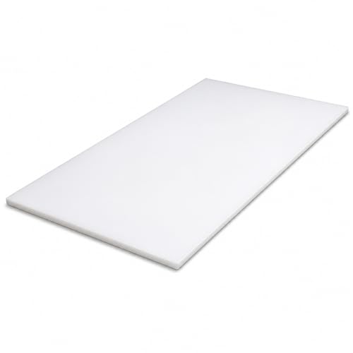 Commercial Cutting Board, Plastic Poly Kitchen Board Dishwasher Safe, Heavy Duty Food Prep Surface for Restaurant Use (60"L x 30"W x 0.57"Th) - color: White, size: 60"L x 30"W