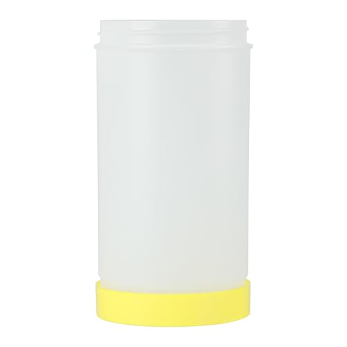 Restaurantware 1 qt Yellow Plastic Quick Pour Storage Container Bottle - color: Yellow, size: 32 Ounces