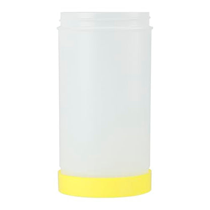 Restaurantware 1 qt Yellow Plastic Quick Pour Storage Container Bottle - color: Yellow, size: 32 Ounces