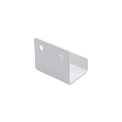 Coshar 10 Pcs Stainless Steel Hanger Bracket for Ceramic Tile Billboard - size: 25mm Inner Width(White)