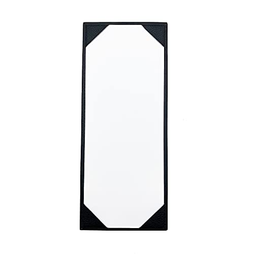 Menu Holders Made of Premium Faux Leather - Single Panel (10-Pack) Menu Covers Single Page (Black, 4.25" x 11") - color: Black, size: 4.25" x 11"