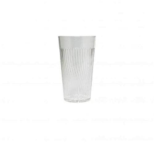 TrueCraftware- 10 oz. Belize Tumbler/Drinking Cups Clear Polycarbonate Set of 12-Premium Iced Tea Glasses Stackable Reusable Drinking Glasses Dishwasher Safe Break-Resistant for Home Restaurants - color: Clear, size: 10 oz
