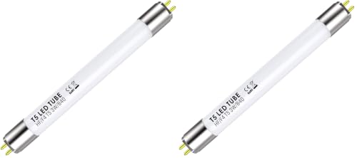 IHYCTV F4T5 Bulb LED Tube T5 6 inch 3W 390 Lumen 4000K Cool White, T5 LED Fluorescent Tube Replacement for Classic G5 EVG F4T5 Mini Fluorescent Tubes Kitchen Lighting, Frosted, 1 Piece (Pack of 2) - size: 6-Inch F4T5 Bulb (Pack of 2)