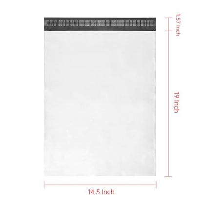 Progo 100 ct 14.5x19 Large Size Self-seal Poly Mailers. Tear-proof, Water-resistant and Postage-saving Lightweight Plastic Shipping Envelopes/Bags 14.5 x 19.
