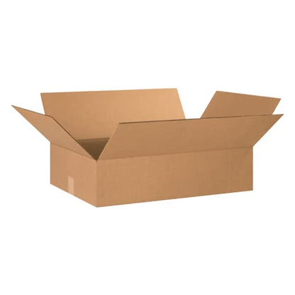 BOX USA 24166 Flat Corrugated Cardboard Box 24" L x 16" W x 6" H, Kraft, For Shipping, Packing and Moving (Pack of 20) - size: 24x16x6" (20-Pack)