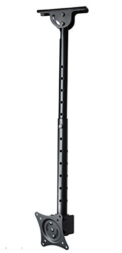 VideoSecu ML405B2 LCD LED UHD Monitor TV Ceiling Mount for Most 19 22 23 24 26 27 28 29 32 39 42 Flat Panel Display with VESA100x100, 75x75, Fit Flat and vaulted Ceiling M0B