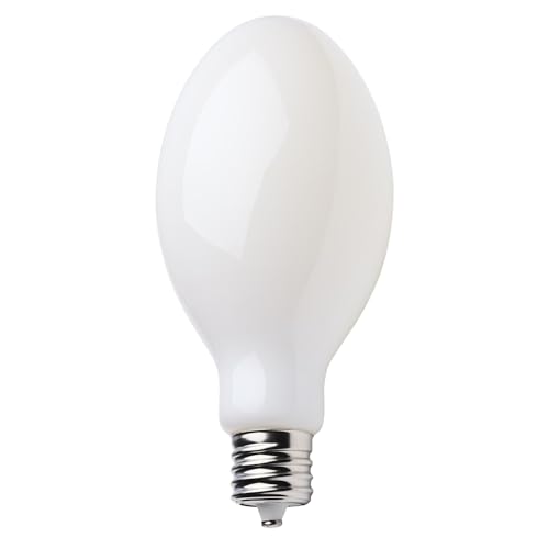Satco S13194 62W LED HID Replacement Bulb, 5000K Natural Light, 10,000 Lumens, EX39 Mogul Extended Base, White Finish, 80+ CRI, Non-Dimmable, for Industrial and Commercial Fixtures