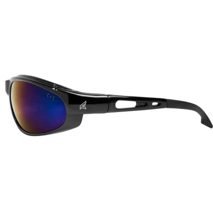 Edge SW111 Dakura Wrap-Around Safety Glasses - color: Blue Mirror, size: One Size, style: Standard