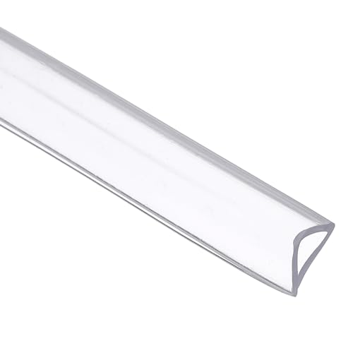 uxcell Clear Edge Trim 9.8Ft Silicone U Channel Edges Guards Fits 5/16" - size: 9.8Ft x 15/32" x 1/2", Fits 5/16"