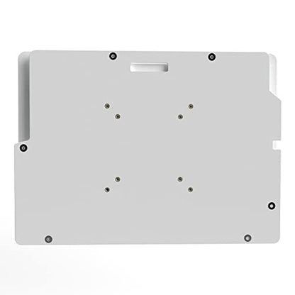 Anti-Theft Acrylic Case with 360 Rotate 180 Swivel Metal Desktop Stand for MS Surface Pro 3/4/5/6/7 Tablet (White) - color: White, size: Surface Pro 3/4/5/6/7