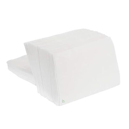 White Disposable Low Fold Dispenser Napkins 1 Ply, 3.5x5 Inch, 400 Pack