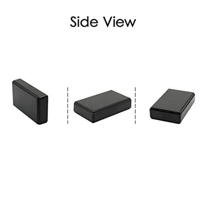 LeMotech Project Box, 5 Pieces ABS Electrical Box Small Junction Box for Electronics PCB Case,Electronic Hobby Box Black, Outside Size 2.8 x 1.7 x 0.7 inch (70x 42x 18 mm) - size: 2.8" x 1.7" x 0.7"(5pc)
