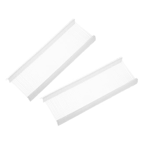 MECCANIXITY 1000 Pcs Standard Tagging Barb Fasteners, 1 Inch Clear Tagging Gun Fasteners Tagging Gun Refill Plastic Garment for Clothing Fine Stitch Price Refills Tag Label - color: Clear, size: 1 Inch