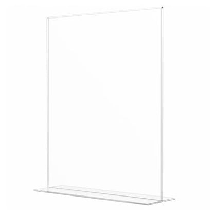 Marketing Holders Sign Holder for 8.5" x 11" Signs Elegant Double Sided Table Number Display Clear Acrylic Place Card Stand for Parties Wedding Receptions and Catered Events Bottom Load - size: 8.5"W x 11"H Bottom Load