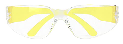 BISON LIFE Clear/Yellow Safety Glasses for Men & Women, ANSI Z87.1, 12 Pack - color: Clear/Yellow