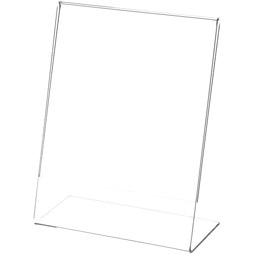 Plymor 5.5" W x 7" H Angled Sign Display/Literature Holder - size: 5.5" x 7"