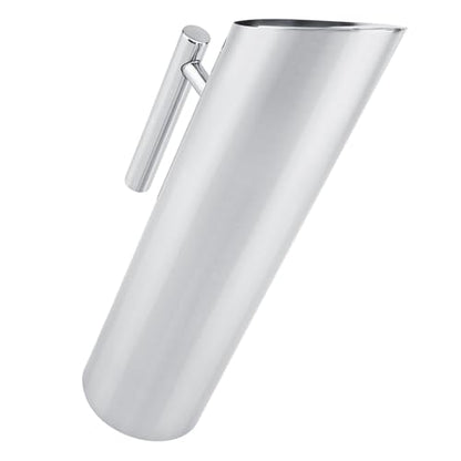 Eujgoov Stainless Steel Water Pitcher Silver Drink Carafe 1L 1.5L 2L with - size: 2L