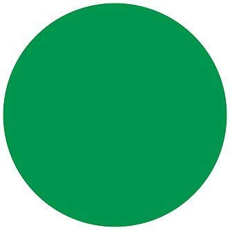 5S Location Marking Circle- (Various Sizes Available) Durable Circular Shaped Floor Marker by Graphical Warehouse- Vibrant Colors, Rounded Corners (25 Pack) (2", Green) - color: Green, size: 2"