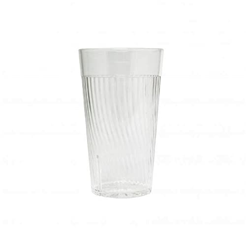TrueCraftware- 12 oz. Belize Tumbler/Drinking Cups Clear Polycarbonate Set of 12-Premium Iced Tea Glasses Stackable Reusable Drinking Glasses Dishwasher Safe Break-Resistant for Home Restaurants - color: Clear, size: 12 oz
