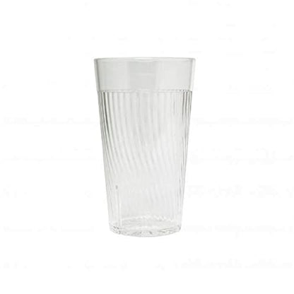TrueCraftware- 12 oz. Belize Tumbler/Drinking Cups Clear Polycarbonate Set of 12-Premium Iced Tea Glasses Stackable Reusable Drinking Glasses Dishwasher Safe Break-Resistant for Home Restaurants - color: Clear, size: 12 oz