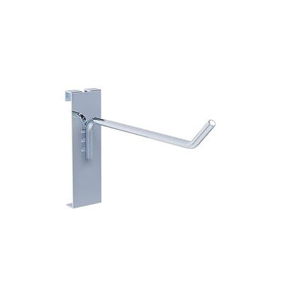 4 Inch Grid Wall Hooks, 25 Pcs Gridwall Accessories 30 lb Capacity - color: Chrome, size: 4 Inch