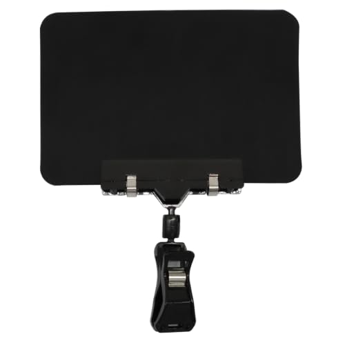 Mini Plastic Chalkboard Sign with Clip 10 Pack, Double Head Rotating Display Price Tags, Merchandise Sign Clip Holder for Retail Food Clothing Rack Shelf Basket - Black, 4" x 6" - color: Black, size: 4" x 6"