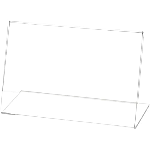 Plymor 5.5" W x 3.5" H Angled Sign Display/Literature Holder - size: 5.5" x 3.5"
