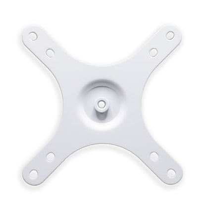 Kado Portable Monitor Stand Mounting Adapter Bracket Plate White, Wall Mount Arm Mount 17mm Ball Head to 100x100mm 75x75mm Universal, Tripod Camera Stand for Desktop Monitor Portrait/Landscape Mode - style: White