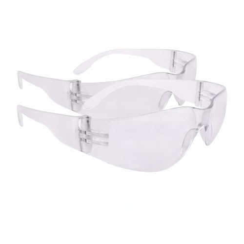 Radians MR0111ID Mirage Sleek Design Lightweight Men/Women Glasses with Distortion Free Clear Anti-Fog Lens, One Size (Pack of 2) - color: Clear Anti-fog, size: 1 Count (Pack of 2)