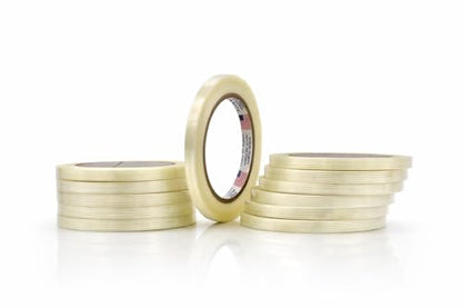 MAT Commodity Grade Fiberglass Reinforced Filament Strapping Tape - 3/8 in. Wide x 60 yds. (Pack of 24) Filaments Run Lengthwise - size: 24-Roll